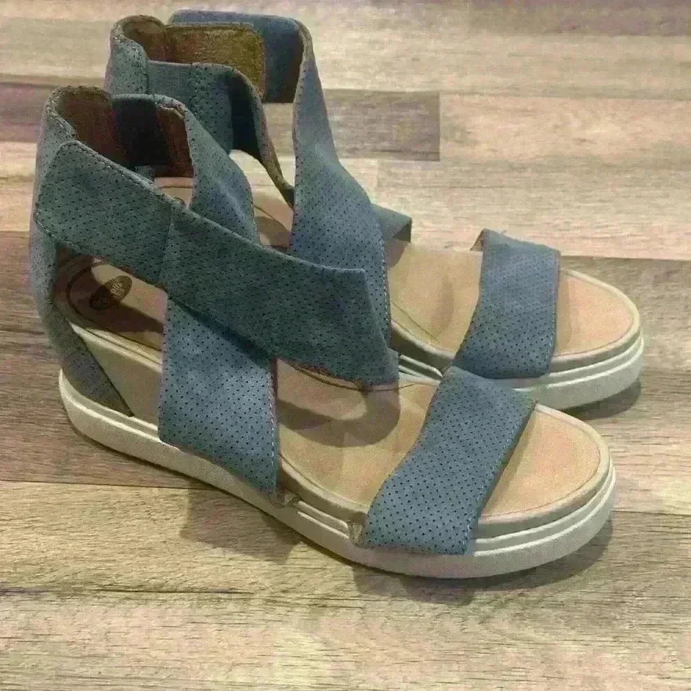 Dr. Scholl’s Sheena Wedge Sandals Moss Green Size 8